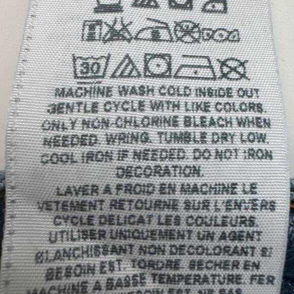 Retro Guess Jeans Denim Mini Skirt Button Front Frayed Hem 5 Pocket Size 28 - Picture 9 of 10